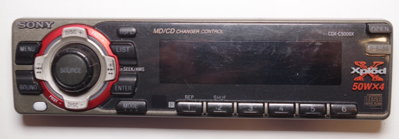 Replacement Removeable Faceplate for Sony CDX-C5000X AM/FM CD Car Stereo