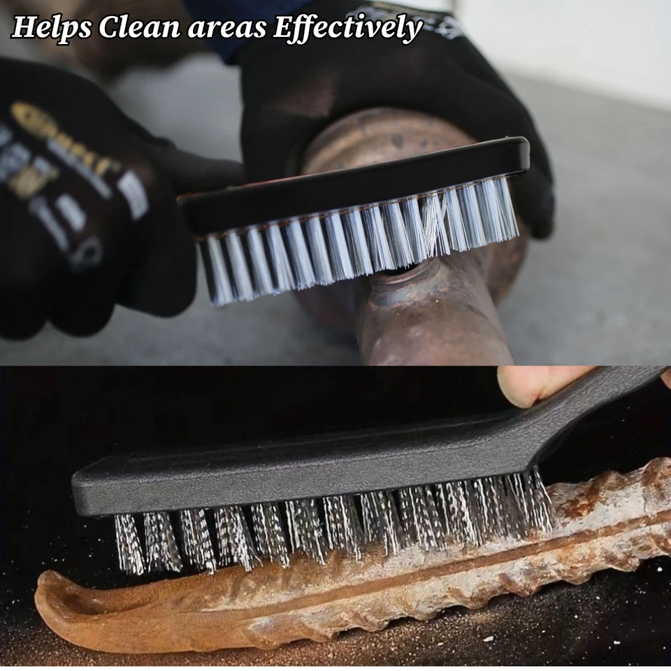 Wire Brush Features Stainless Steel Bristles