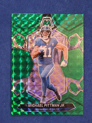 2024 Panini Mosaic #94 Michael Pittman Jr. Indianapolis Colts Green Mosaic Prizm