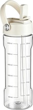 20oz Clear Water Bottle Flip Straw Leakproof BPA-Free Sports Gym Travel