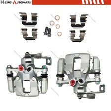 For Kia Rio 2012-17 1.6L Pair 2 Rear Brake Calipers w/ Bracket 19B6810 19B6811