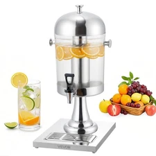 VEVOR Drink Dispenser 2.1 Gal Beverage Dispenser for Parties with Spigot Tray