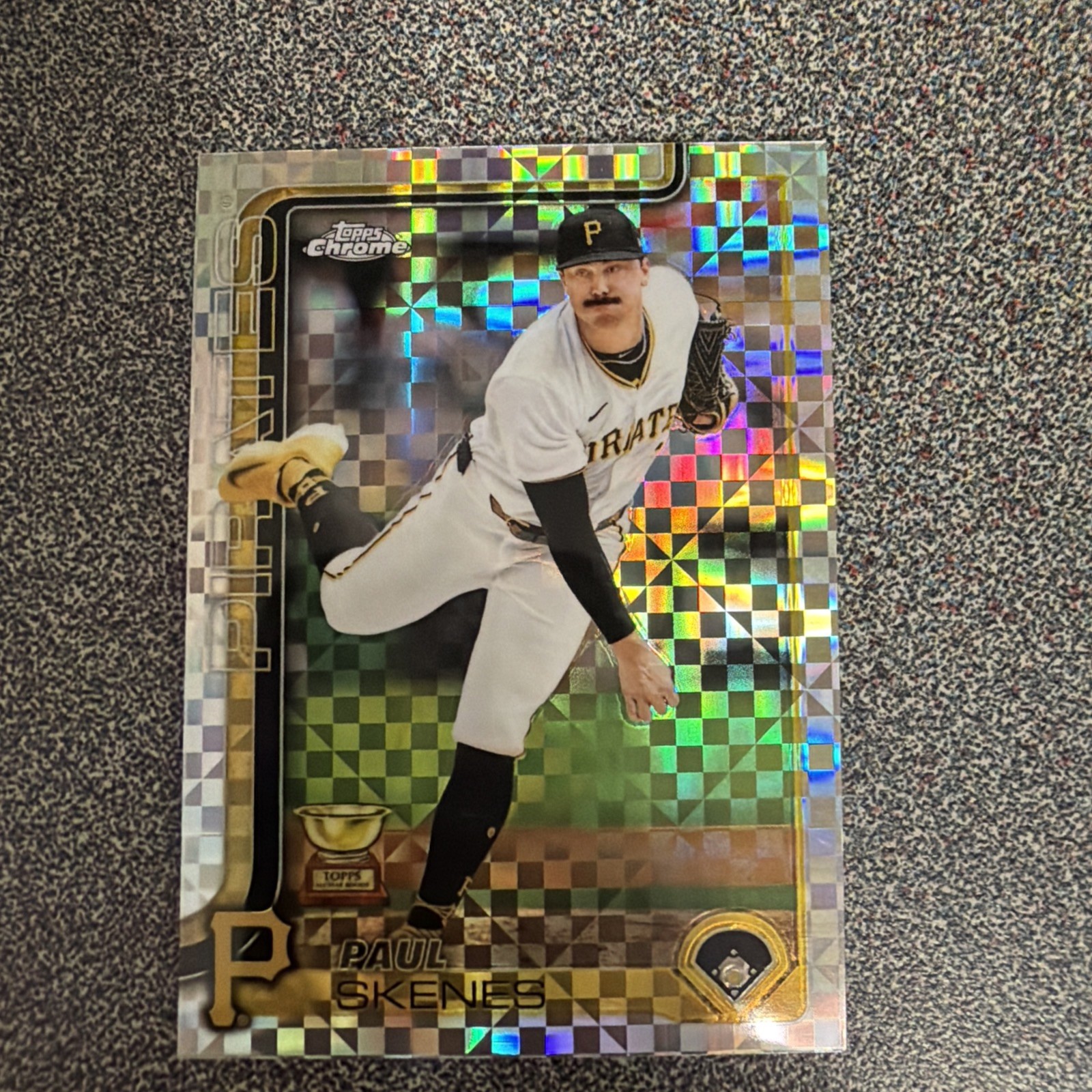 2025 Topps Chrome Ben Rice #139 X-Fractor Rookie RC - New York Yankees