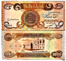 MINT IRAQ 1000 IRAQI DINARS  2003 1 Pcs UNC CURRENCY BANK NOTE