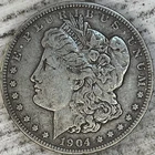 1904 Morgan Silver Dollar Uncertified circulated Very Fine Plus Condition