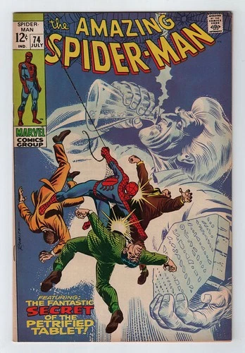 Marvel 1969 AMAZING SPIDER-MAN No. 74 SILVERMANE & Harry Osborn/Gwen FN 6.0+
