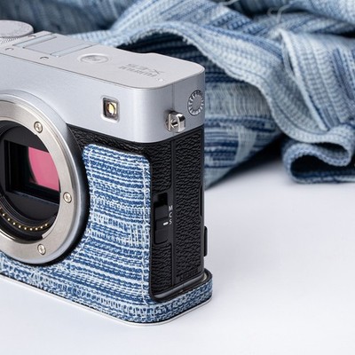 For Fujifilm XE5 Handmade Colored Cloth Half Camera Case Bag