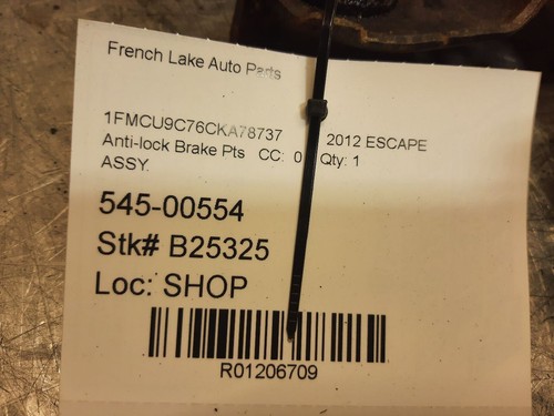 Anti-Lock Brake Module Assembly VIN 7 8th Digit Fits 10-12 ESCAPE 1206709 - Foto 8 di 12