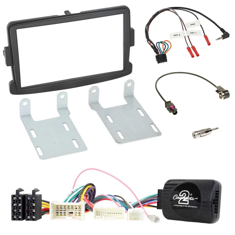 JVC USB Bluetooth Lenkrad DAB 2DIN Autoradio für Dacia Sandero ab 2013 schwarz - Bild 3 von 4