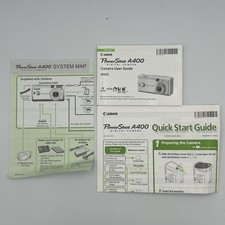 Canon Powershot A400 Camera User Guide System Map Instruction Manual Booklet