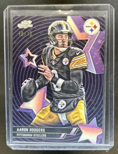 2025 Topps Cosmic Chrome Aaron Rodgers Base (RAW)