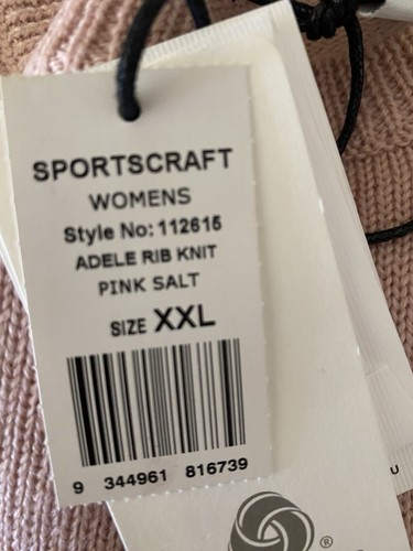 Sportscraft NWT Jumper Sz XXL Merino Wool Blend Ribbed Adele Rib Knit Jumper - Picture 9 of 9