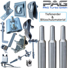 ✅  Blitzableiter Blitzschutz Material Tiefenerder Aluminium Draht 8mm Fangmast