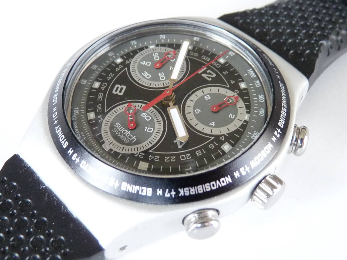 Swatch 1998 model Irony Chrono RESTLESS product number YCS4000 for