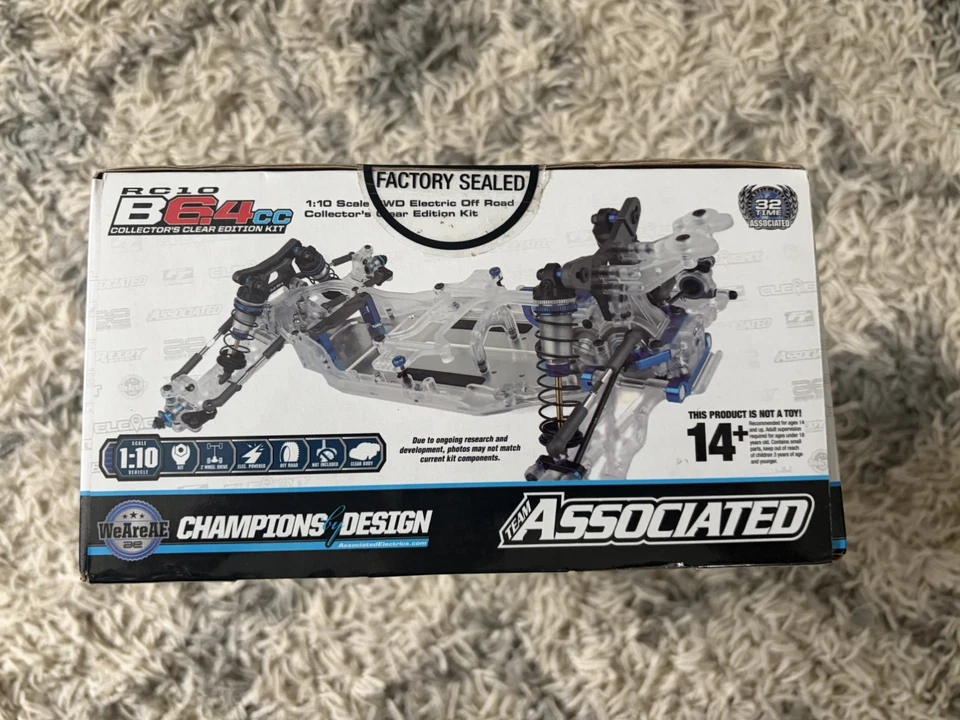Team Associated RC10B6.4CC 收藏版透明版 1/10 2WD 电动越野车套件 — 第 4/4 张图片
