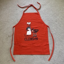 Vintage Clemson University Tigers Tailgating Barbecue Kitchen Football Apron