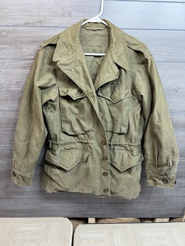 Vintage 40s WW2 M1943 M43 Field Jacket Coat Mens 36R US Army Military USA