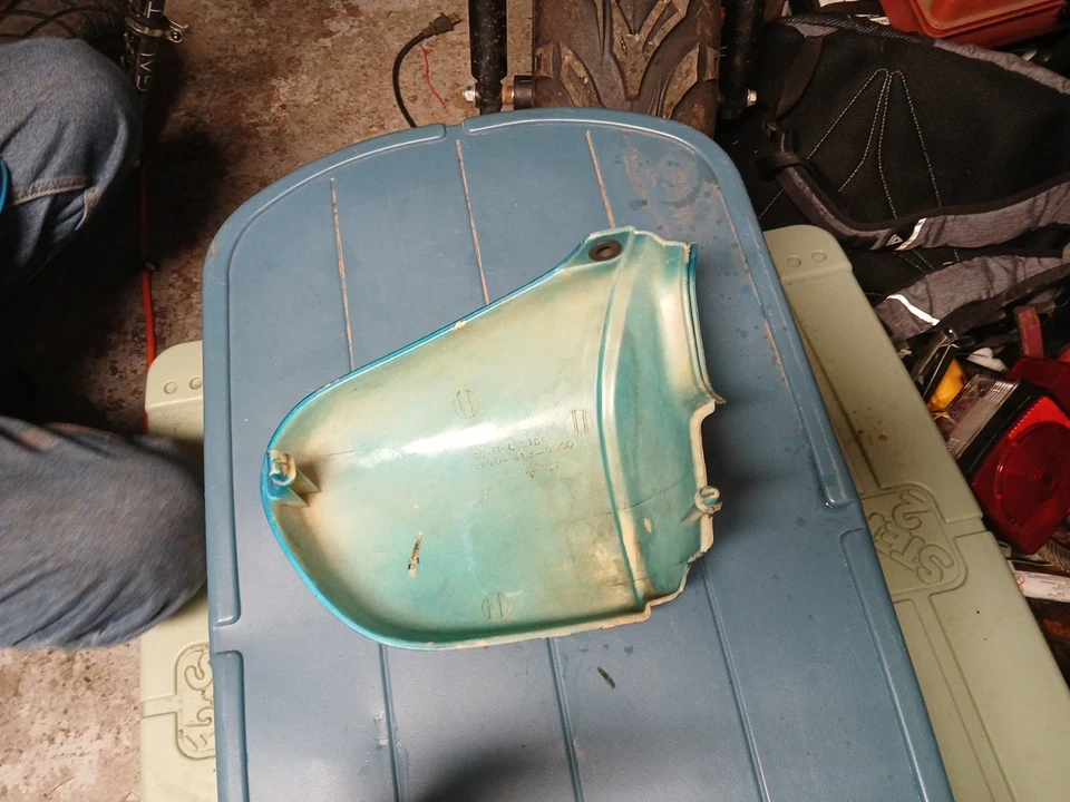 Honda CB400 1978 Hawk panel de cubierta lateral izquierdo 78 halcón Foto 3 de 4