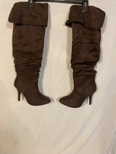 Forever Dark Brown Boots Size 9 See Pictures For Details