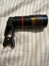 Universal 8X Telephoto Lens Clip-On Telescope for iPhone Android Samsung Camera
