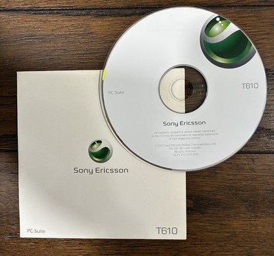 Sony Ericsson T610 PC Suite CD software