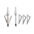 Archery 100gr Broadheads 3 Blade Arrowheads Target Points Field Crossbow Hunting — photo 4