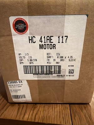 Carrier HC 41AE 117 Motor 1/3 HP