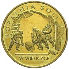 2 ZLOTE POLAND POLAND 2001 Wieliczka Salt Mine Y 408