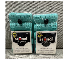 sc nci Magnetic Styling Rollers Large Blue Plastic 10 Piece MPN 18127-T