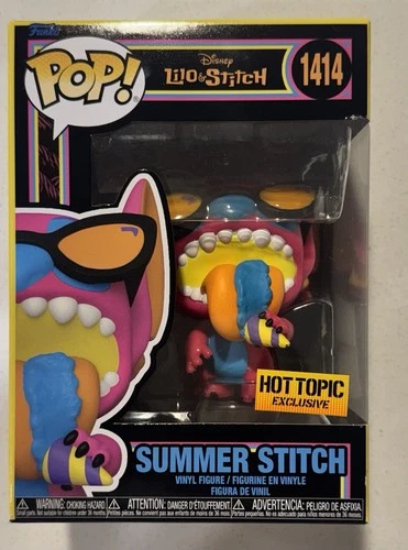 Funko Pop! Disney Lilo & Stitch Summer Stitch #1414 Hot Topic Exclusive w/ Box