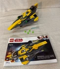 LEGO Star Wars: Anakin's Jedi Starfighter (75214) 100% W/ Mini figs & Manual