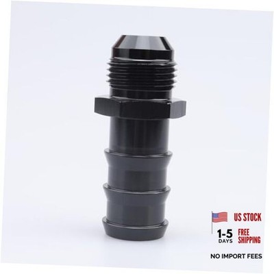 -10 AN Male Flare to 3/4'' Barb Push Hose Barb Fitting Adapter Aluminum Black