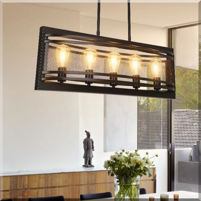 Farmhouse Pendant Ceiling Light Chandelier Lamp Fixture Kitchen Island Dining