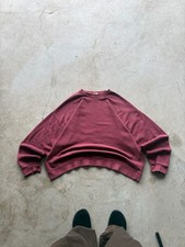 Vintage Hanes Premium Maroon Oversized Crewneck Sweatshirt