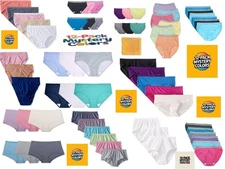Ladies 12-Pack Assorted Panties by Fruit of the Loom Comfortable Mystery Pack