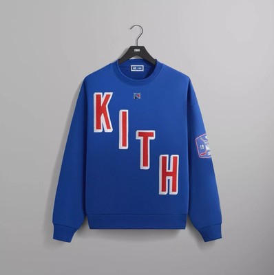 Kith for the New York Rangers Skewed Nelson Crewneck Cyclone Sweatshirt M