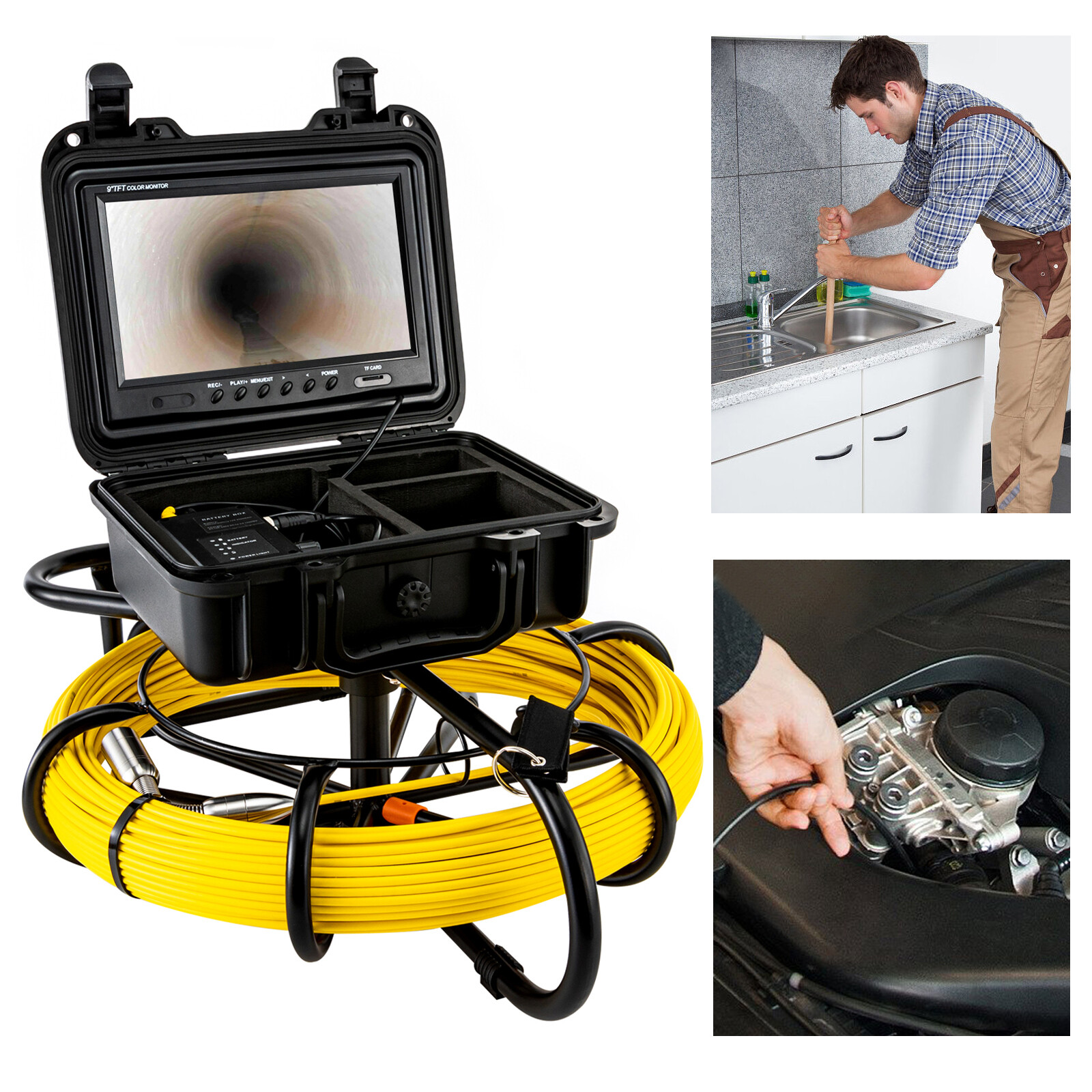 IP68 Pipe Inspection Sewer Camera HD Waterproof Camera Underwater Cameras