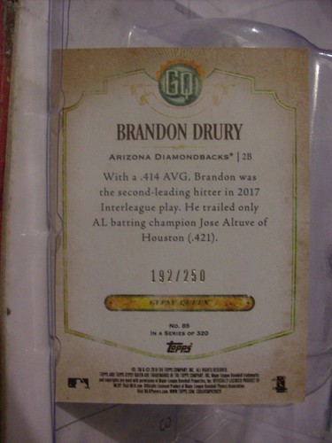 2018 Topps Gypsy Queen Indigo Parallel Baseball Card Singles (YOU PICK CARDS) - Picture 54 of 102