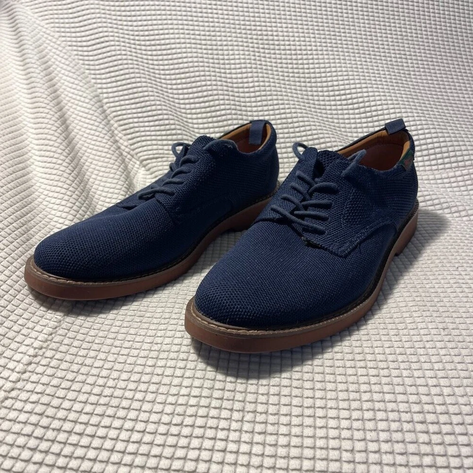 G.H. Bajo Bucs Originales Pasadena Puntera Lisa Tejido Derby En Azul Marino 11 M BAX2B921 Foto 2 de 4