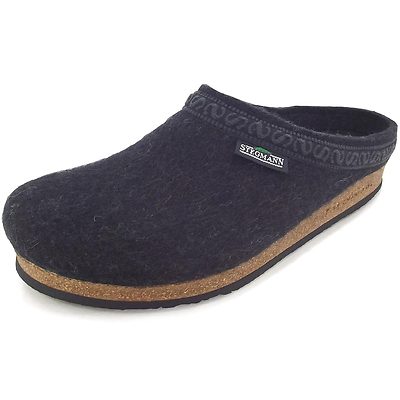 Stegmann 108 Unisex Wollfilz-Pantoffeln Graphit