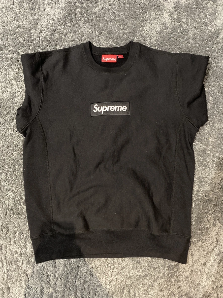 Supreme Box Logo (BOGO) Black Crewneck M FW18 (WORN 2 TIMES)