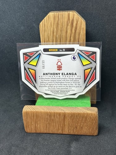 Anthony Elanga /99 - Die-Cut - Vitreous Electric - 2023-24 Panini Obsidian - Picture 2 of 2