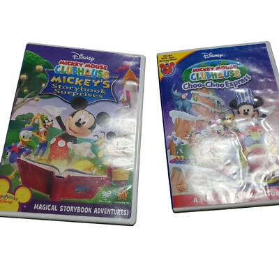 2 DVD's Disney Mickey Mouse Clubhouse Storybook Surprises & Choo