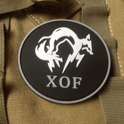 Metal Gear Solid MGS XOF Badge Special Forces Armband 3D PVC Patch - Picture 1 of 6