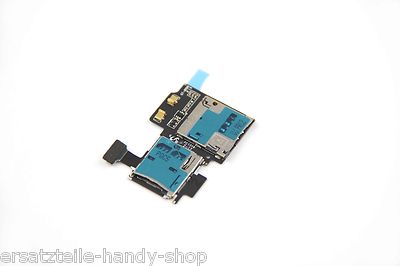 für Samsung Galaxy S4 i9500 i9505 SIM SD Karten Leser Slot Flex Cardreader