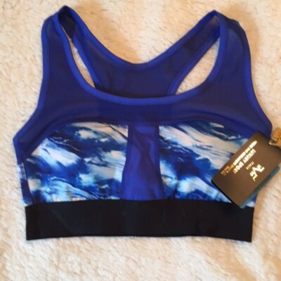 19v69 Italia Royal blue Racerback sport bra size small 