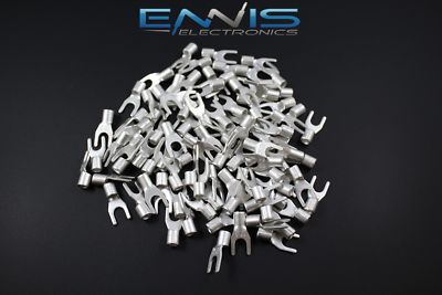 10-12 GAUGE 500 PK UNINSULATED/ NON INSULATED SPADE # 10 TERMINAL CONNECTOR AWG