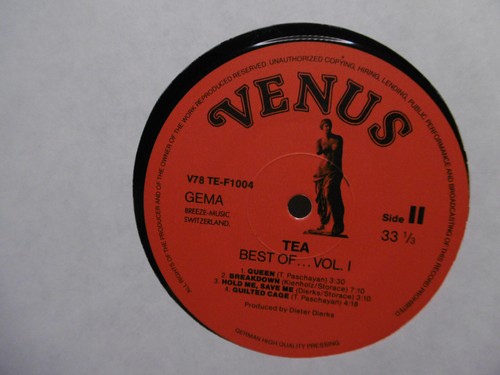 Tea, Best Of Vol.I (Mark Storace Krokus) German Venus V78 TE-F1004 LP, 12" 1978 - Foto 5 di 5