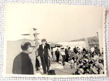 Original photo of Menachem Begin? first from left at the Meeting, size 7 x 10 cm
