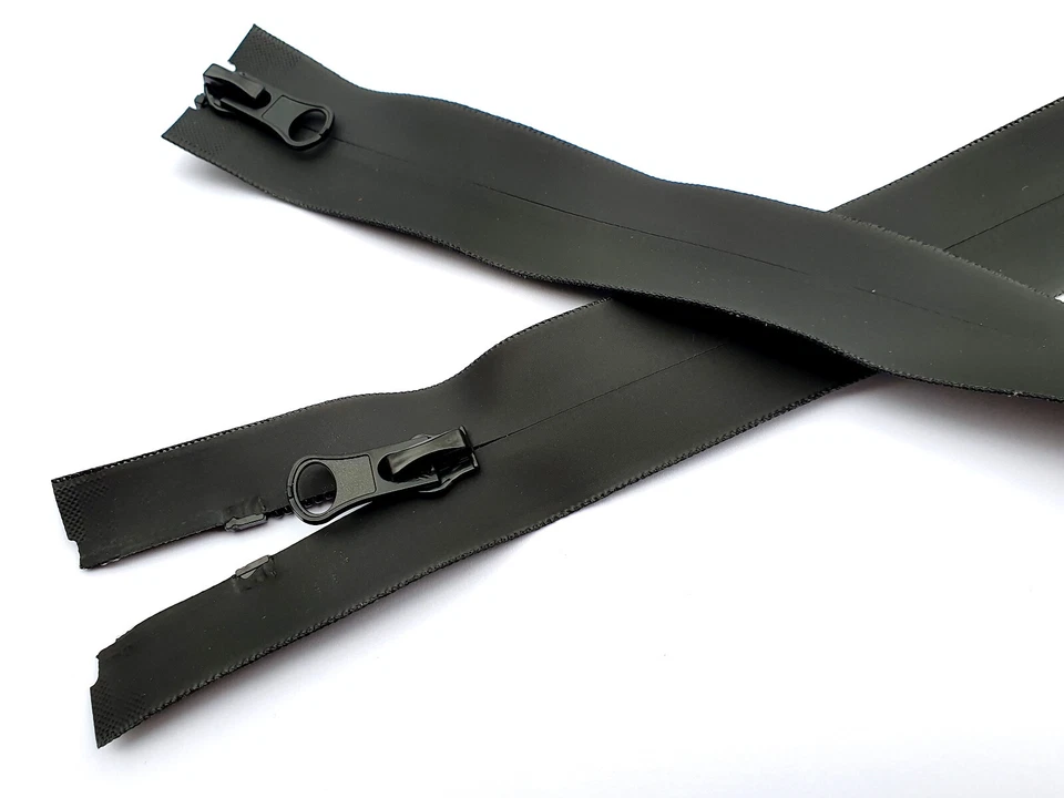 2-Wege wasserdichter Reißverschluß schwarz TPU teilbar 50 - 110 cm - Bild 3 von 4